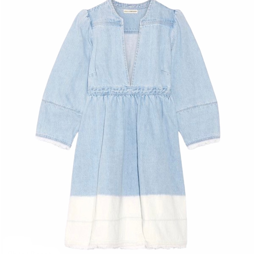 Ulla Johnson Alina Bleached Mini Dress in Ombré